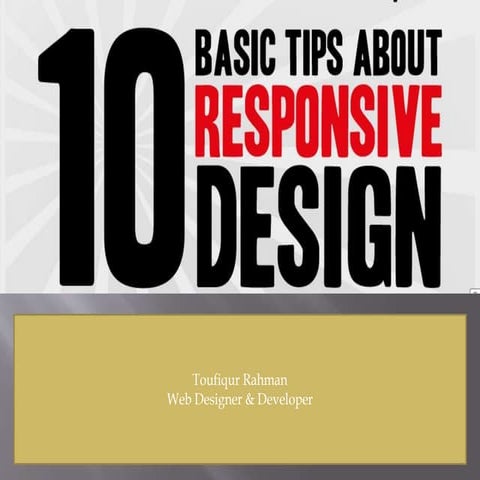 Learn how to Responsive web desing 