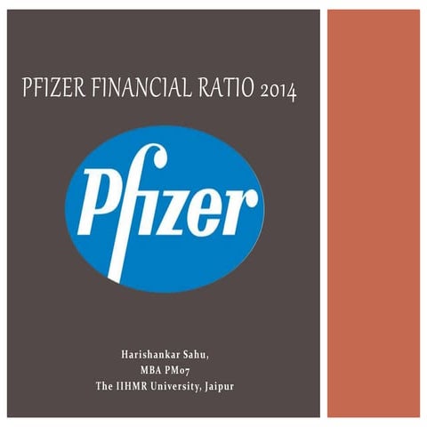 Pfizer Financial Ratio 2014