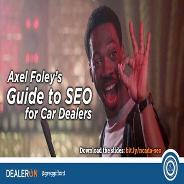 Axel Foley's Guide to SEO for Car Dealers