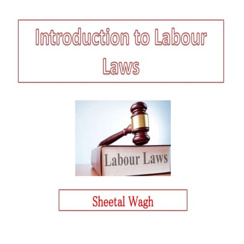 Introduction to Labour Laws
