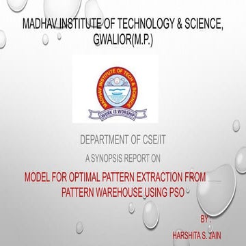 An emerging step : Data Warehousing to Pattern Warehousing