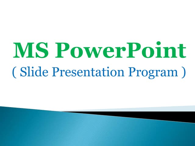 How to create MS PowerPoint