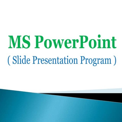 How to create MS PowerPoint