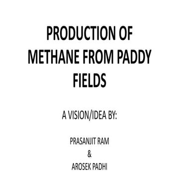 Production of Methane from rice fields | PPTX