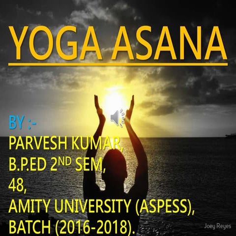 YOGA asana by PARVESH KUMAR
