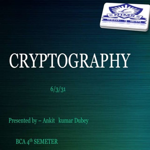 Cryptography | PPT