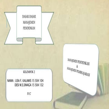 Presentation1_Dasar - dasar manajemen