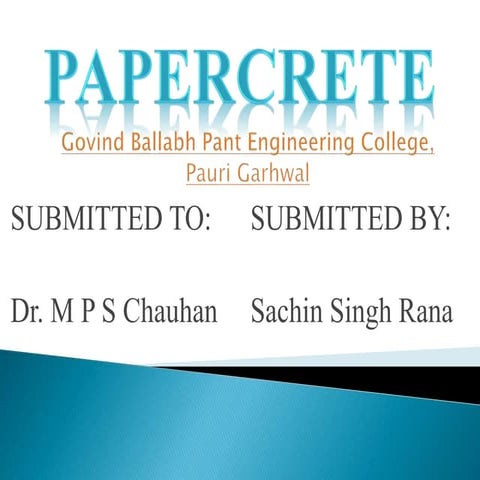 PAPERCRETE