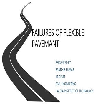 Failures in flexible pavement
