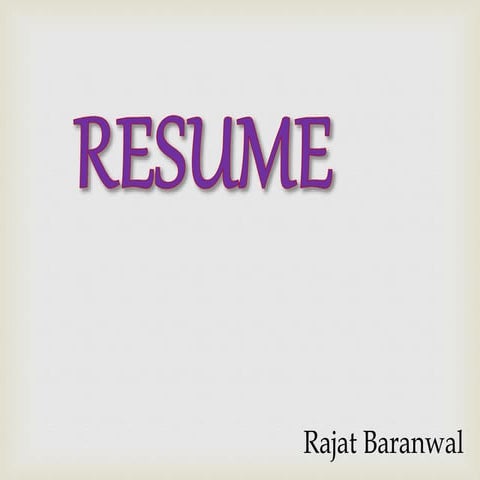 Resume