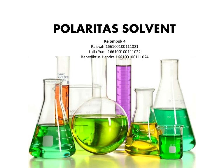 Polaritas Solvent Polaritas Solvent