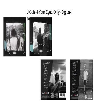 J Cole 4 Your Eyez Only DIGIPAK