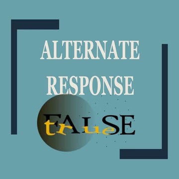 Alternate-Response