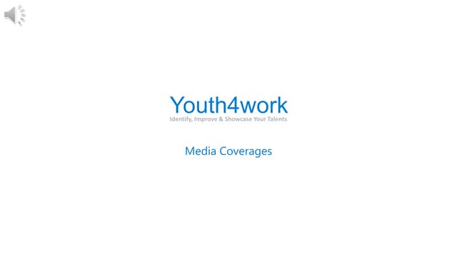 Media coverage's that Youth4work has Got