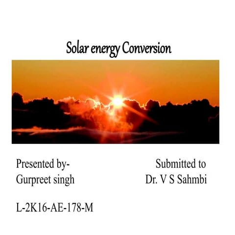 Presentation on solar energy conversion.pptx 