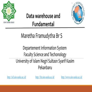 Data warehouse and fundamental 