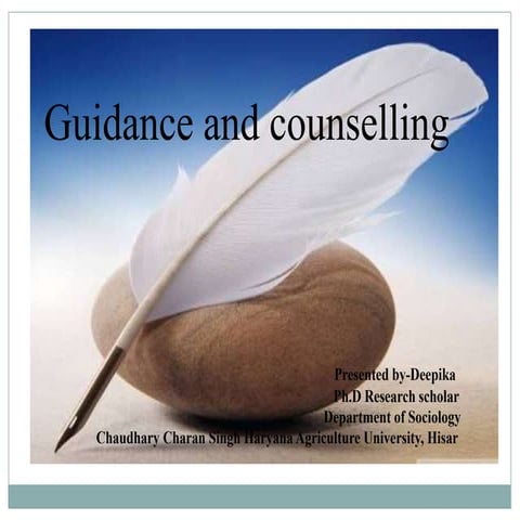 Guidance and Counseling