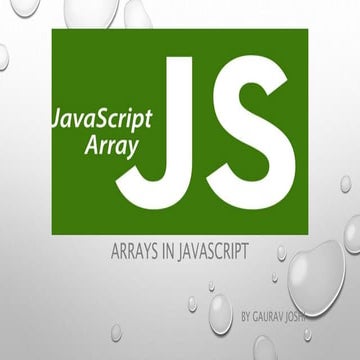 JavaScript Basic Arrays | PPT