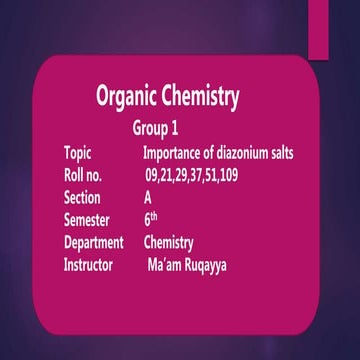 organic chemistry