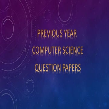 COMPUTER SCIENCE | PPT