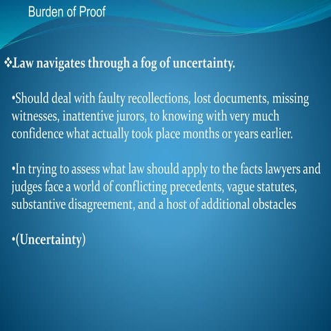 Burden of proof