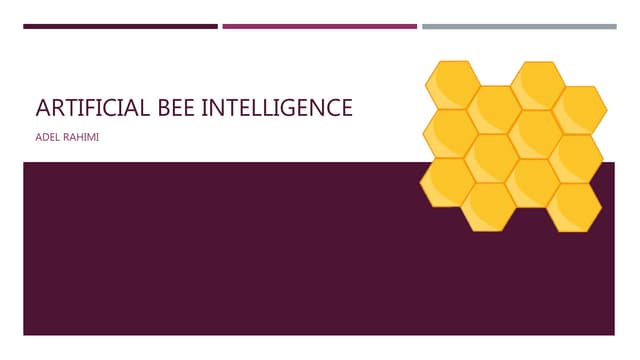 Artificial Bee Colony: An introduction