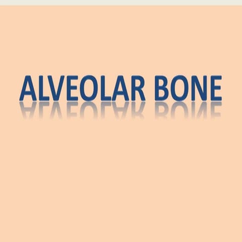 ALVEOLAR BONE
