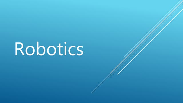 Robotics | PPTX