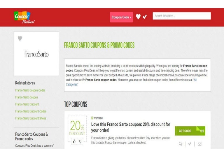 franco sarto coupons