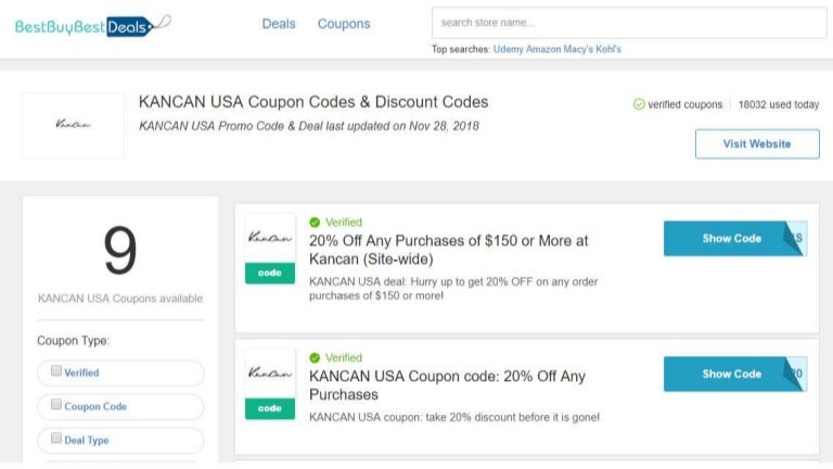 kancan discount code