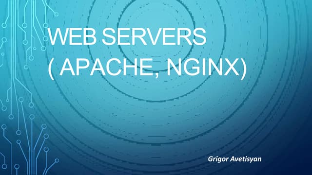 Web servers presentacion
