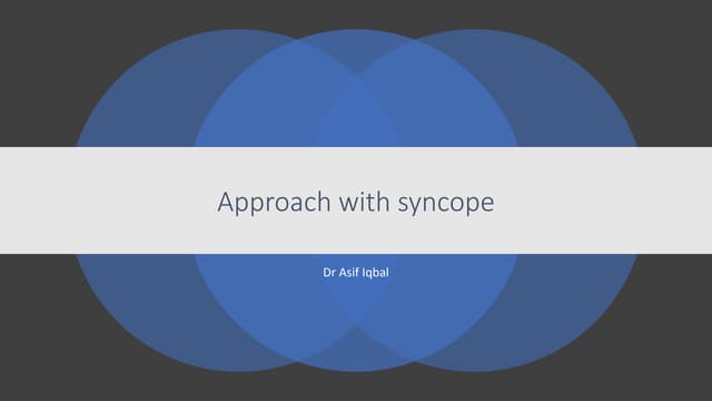 Syncope | PPTX