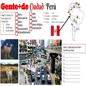 Gente de ciudad: Perú