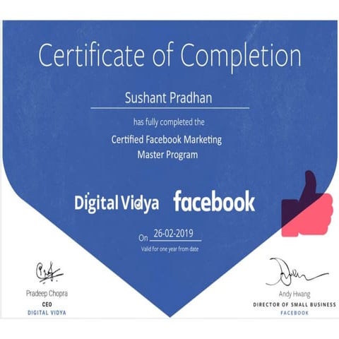 Certified Facebook Marketing Master's Program | PPT