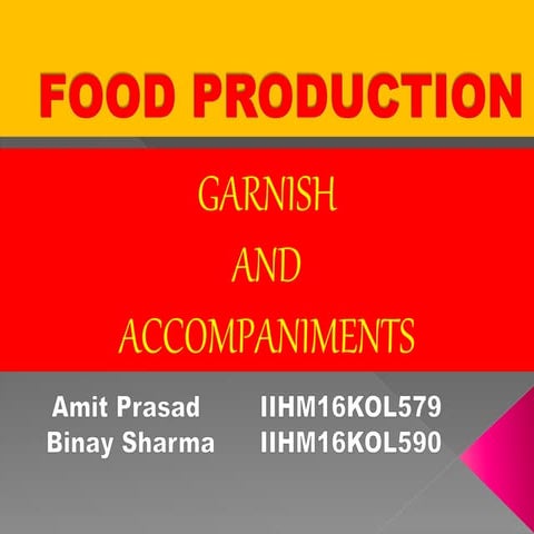 GARNISH  AND  ACCOMPANIMENTS