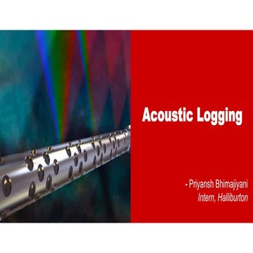 Acoustic Logging