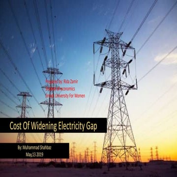 cost of widening electricity gap