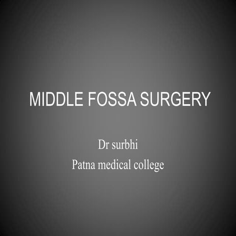middle fossa surgery