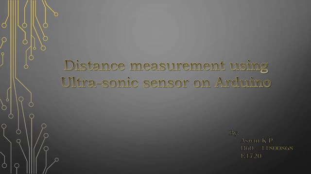 Distance measurement using Ultrasonic sensor on Arduino Uno