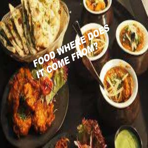 Food Where does it come from...