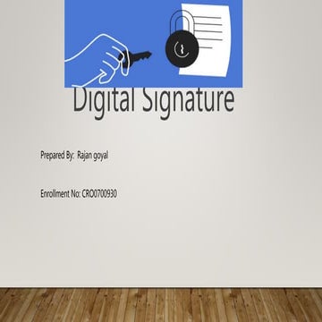 DIGITAL SIGNATURE PPT