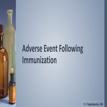 AEFI- adverse event following immunization 