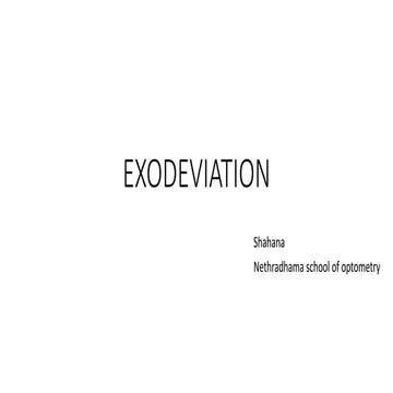 Exodeviation