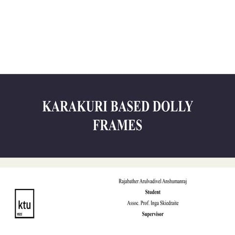 Karakuri based dolly frames unstacking system