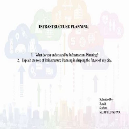 What do you understand by Infrastructure Planning Explain the role of Infrast...