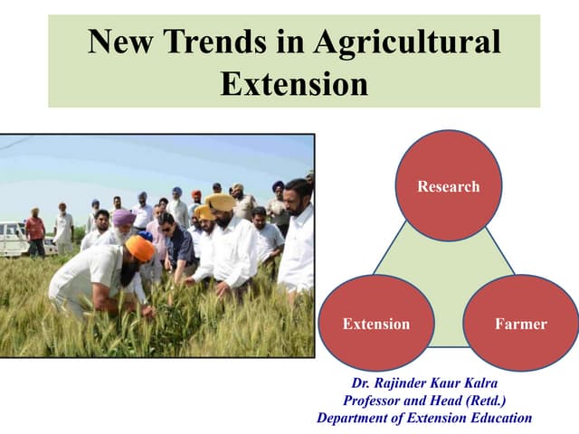  New trends in extension