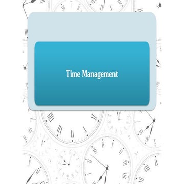 Time Management