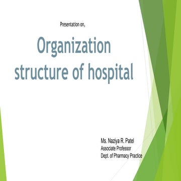 organization structure of hospital