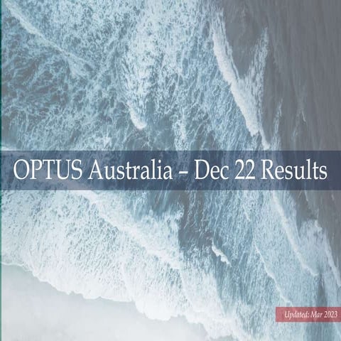 OPTUS Australia Dec 22 Results