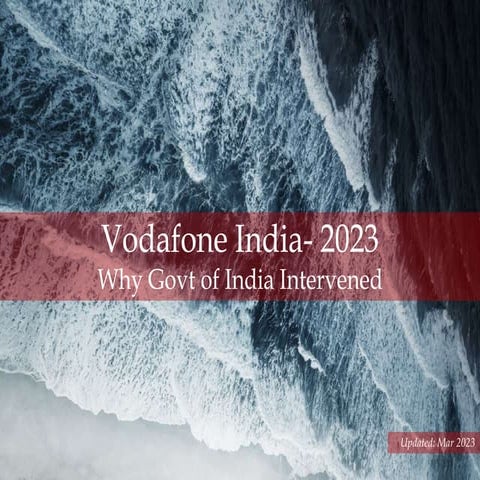 Vodafone India - Why Govt. of India Intervened